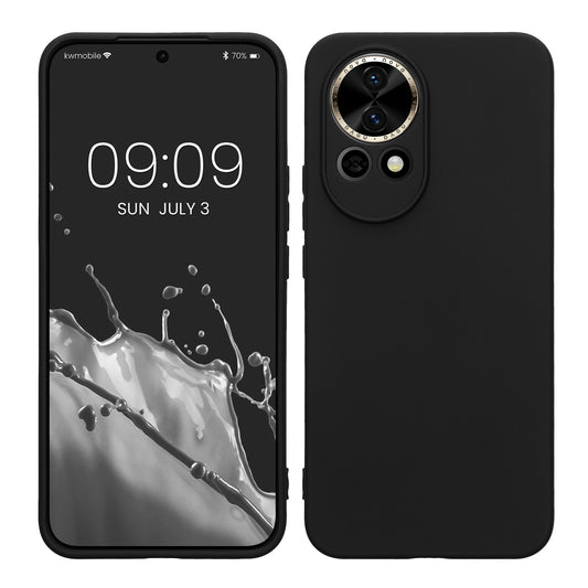 kwmobile Handyhülle kompatibel mit Huawei Nova 13 Hülle - Handy Case aus weichem Silikon in Schwarz matt Schwarz matt  