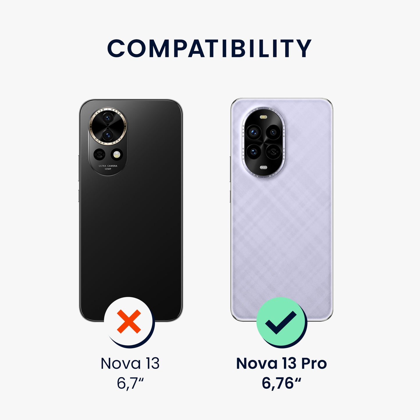kwmobile Case for Huawei Nova 13 Pro - Soft Silicone Phone Cover - Protective Case
