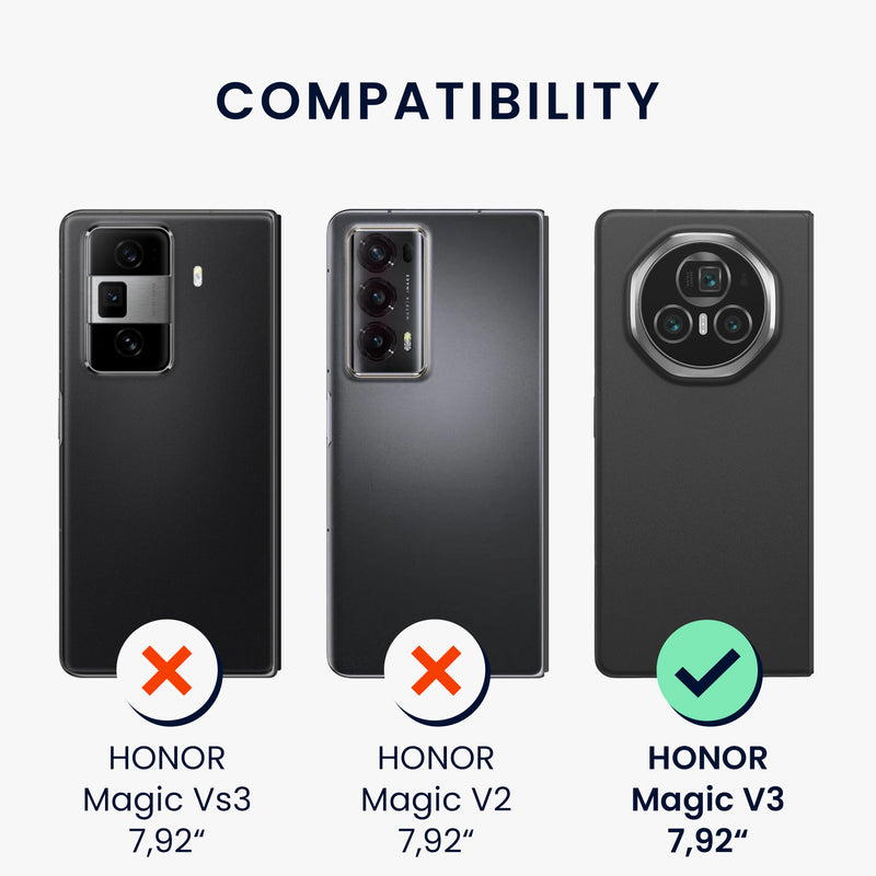kwmobile Flip Hard Case compatible with HONOR Magic V3 - Foldable Phone Cover - Phone Case