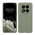 kwmobile Handyhülle kompatibel mit Xiaomi Redmi Note 14 Pro 4G Hülle - Handy Case aus weichem Silikon in Graugrün Graugrün  