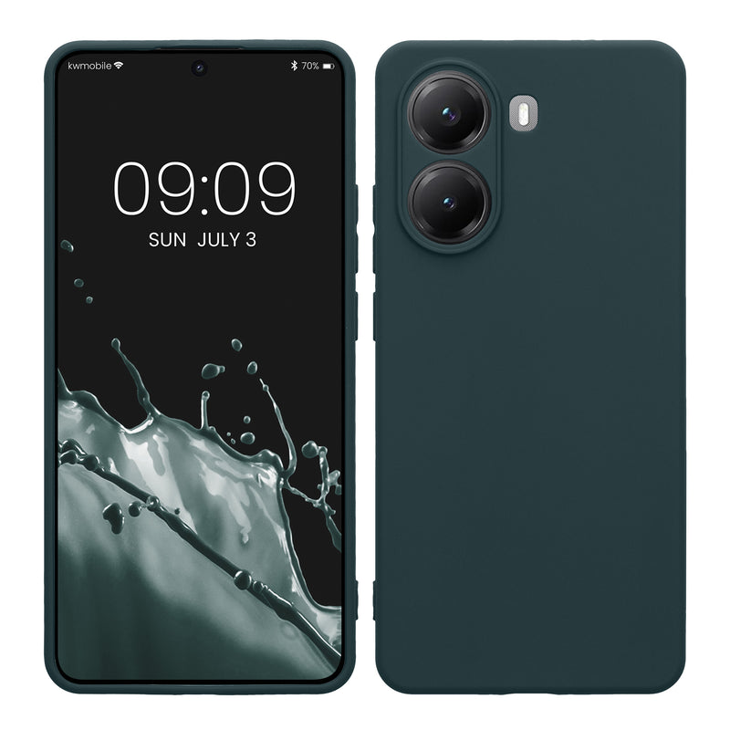 kwmobile Handyhülle kompatibel mit Xiaomi Poco X7 Pro 5G Hülle - Handy Case aus weichem Silikon in Dunkler Schiefer Dunkler Schiefer  