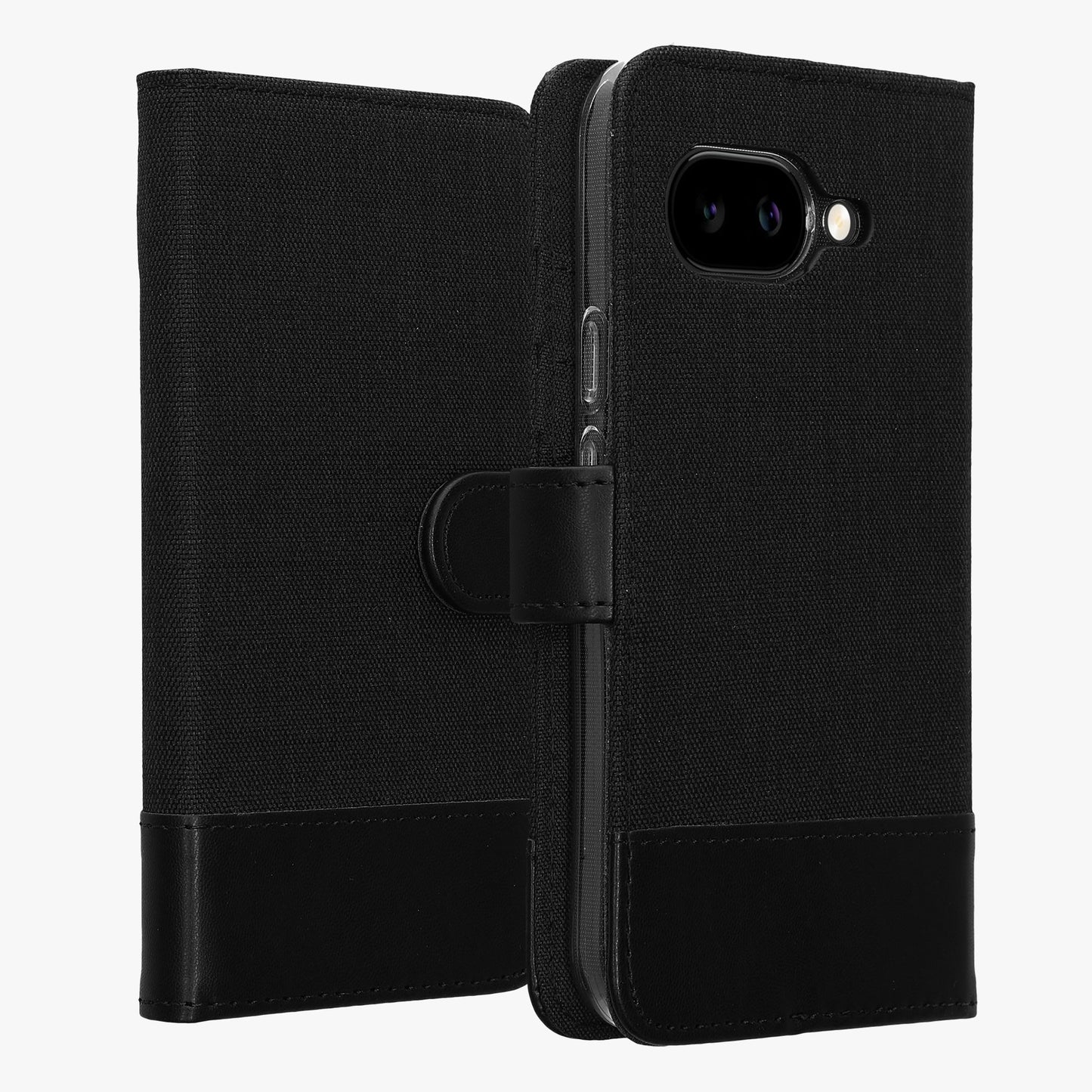 kwmobile Wallet Case Compatible with Google Pixel 9a - Stand Cover - Phone Case Card Slots