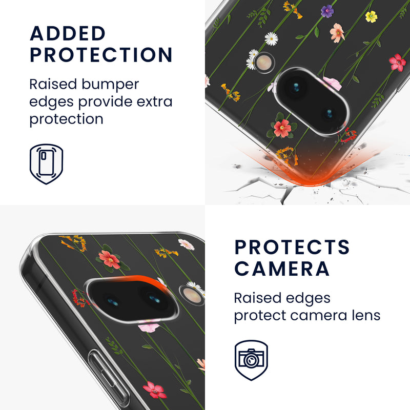 kwmobile Case Compatible with Google Pixel 9a - Silicone Cover transparent