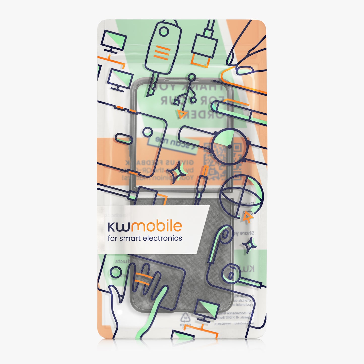kwmobile Flip Hard Case compatible with Xiaomi MIX Flip - Case for Foldable Phone - Phone Cover
