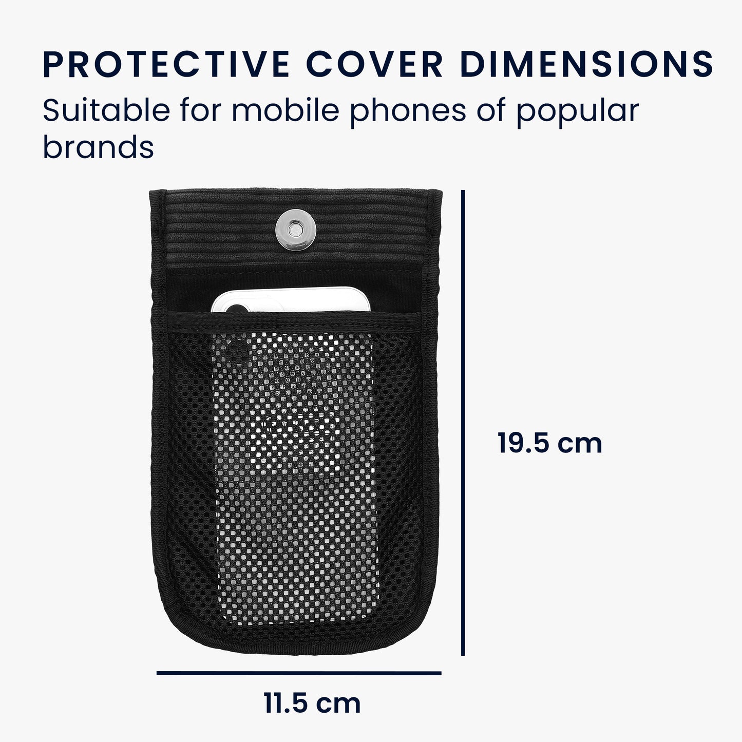 kwmobile Necklace Case for 7" Phone Cover Phone Pouch 17.8 x 8.5 cm Inner Dimensions Protective Sleeve