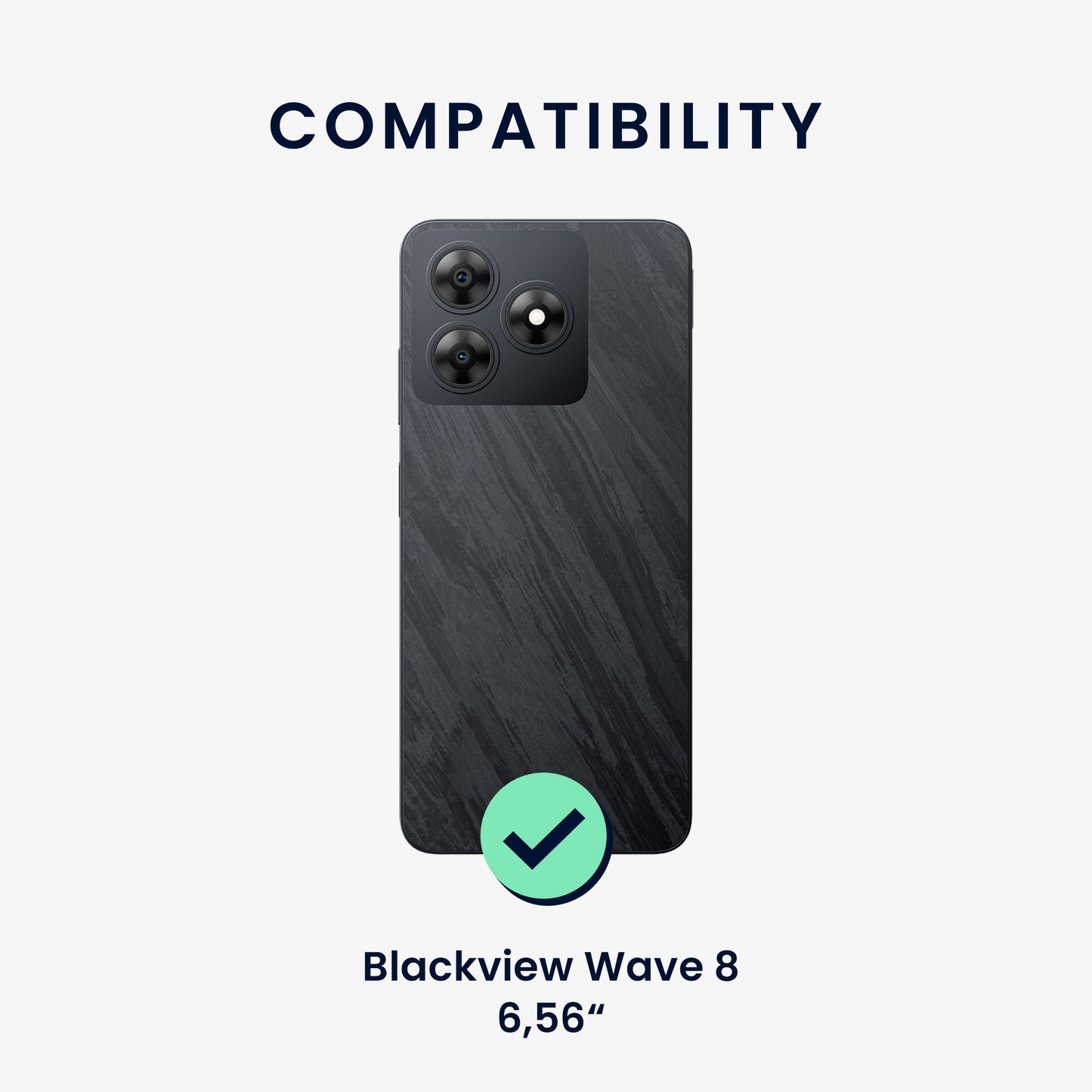 kwmobile Case for Blackview Wave 8 - Soft Silicone Phone Case - Protective Cover