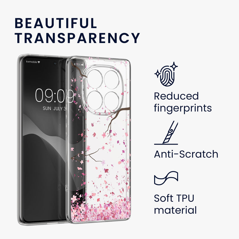 kwmobile Case Compatible with Xiaomi Redmi Note 14 Pro 4G Phone Case with Glass Screen Protector