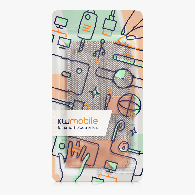 kwmobile Wallet Case Compatible with Xiaomi Redmi Note 14 Pro+ 5G / Redmi Note 14 Pro Plus 5G - Cover with Stand - Phone Case Card Slots