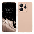 kwmobile Handyhülle kompatibel mit Xiaomi Redmi Note 14 4G (Nicht für 5G) Hülle - Handy Case aus weichem Silikon in Coconut Swirl Coconut Swirl  