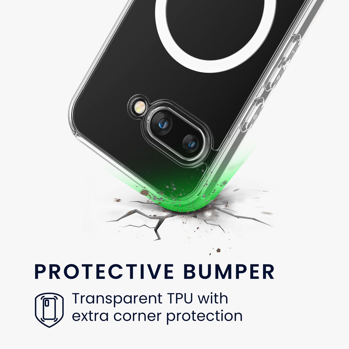 kwmobile Crystal Case compatible with Google Pixel 9a
