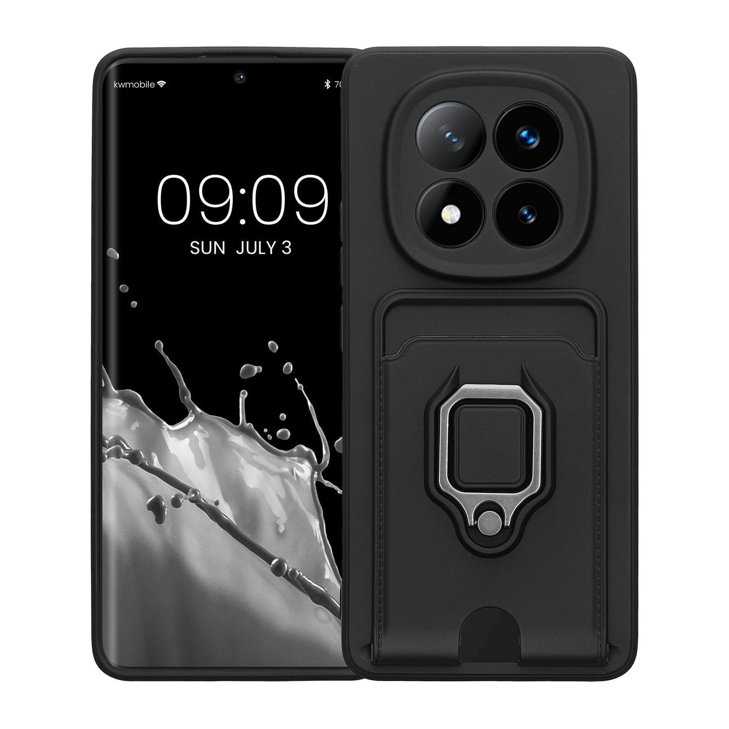 kwmobile Phone Case compatible with Xiaomi Redmi Note 14 Pro+ 5G / Redmi Note 14 Pro Plus 5G - Soft Case with Camera Protection - Card Slot