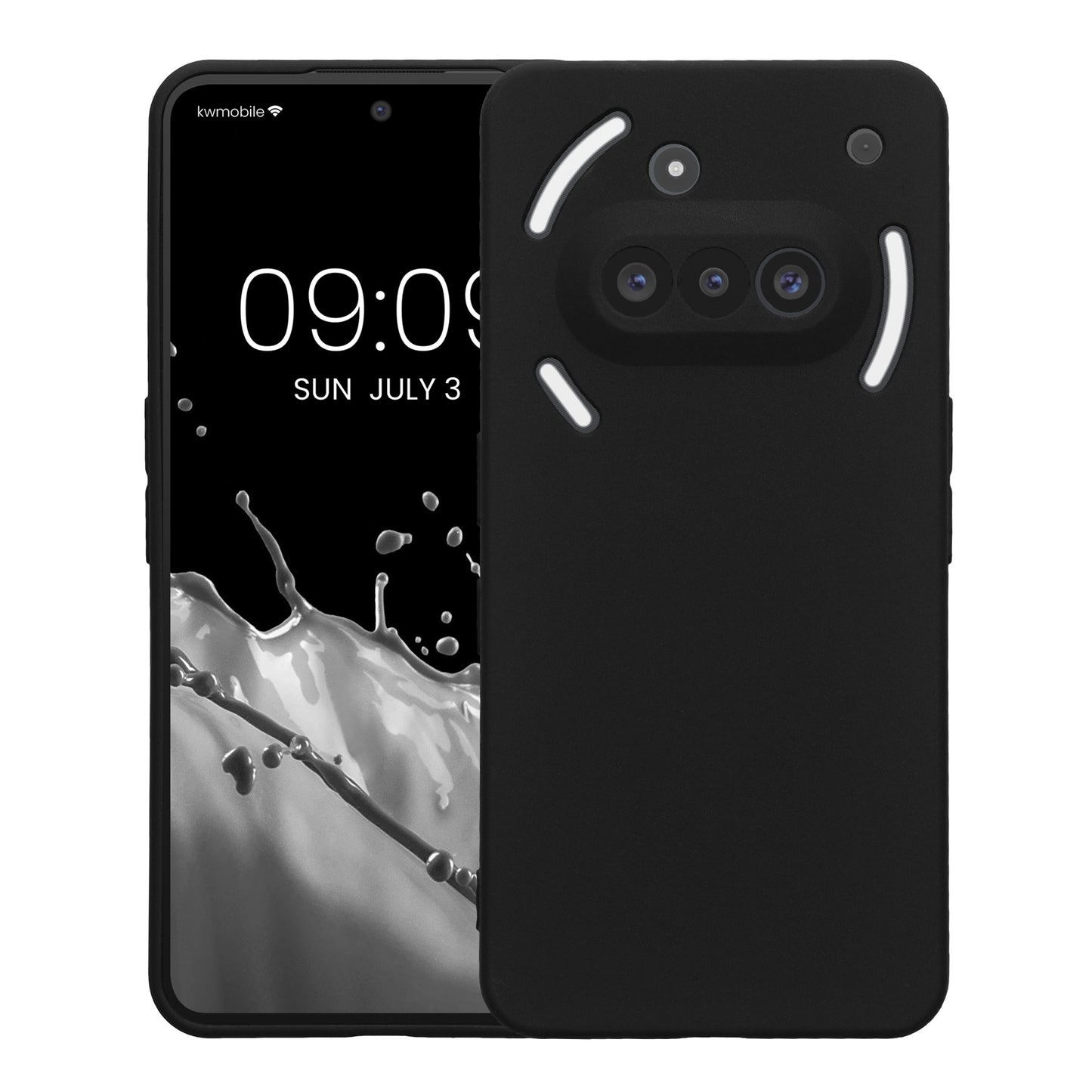 TPU case with camera protection for Nothing Phone 3a in Gray-Green