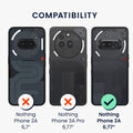 TPU case with camera protection for Nothing Phone 3a in Gray-Green