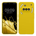 kwmobile Handyhülle kompatibel mit Nothing Phone 3a Hülle - Handy Case aus weichem Silikon in Strahlend Gelb Strahlend Gelb  
