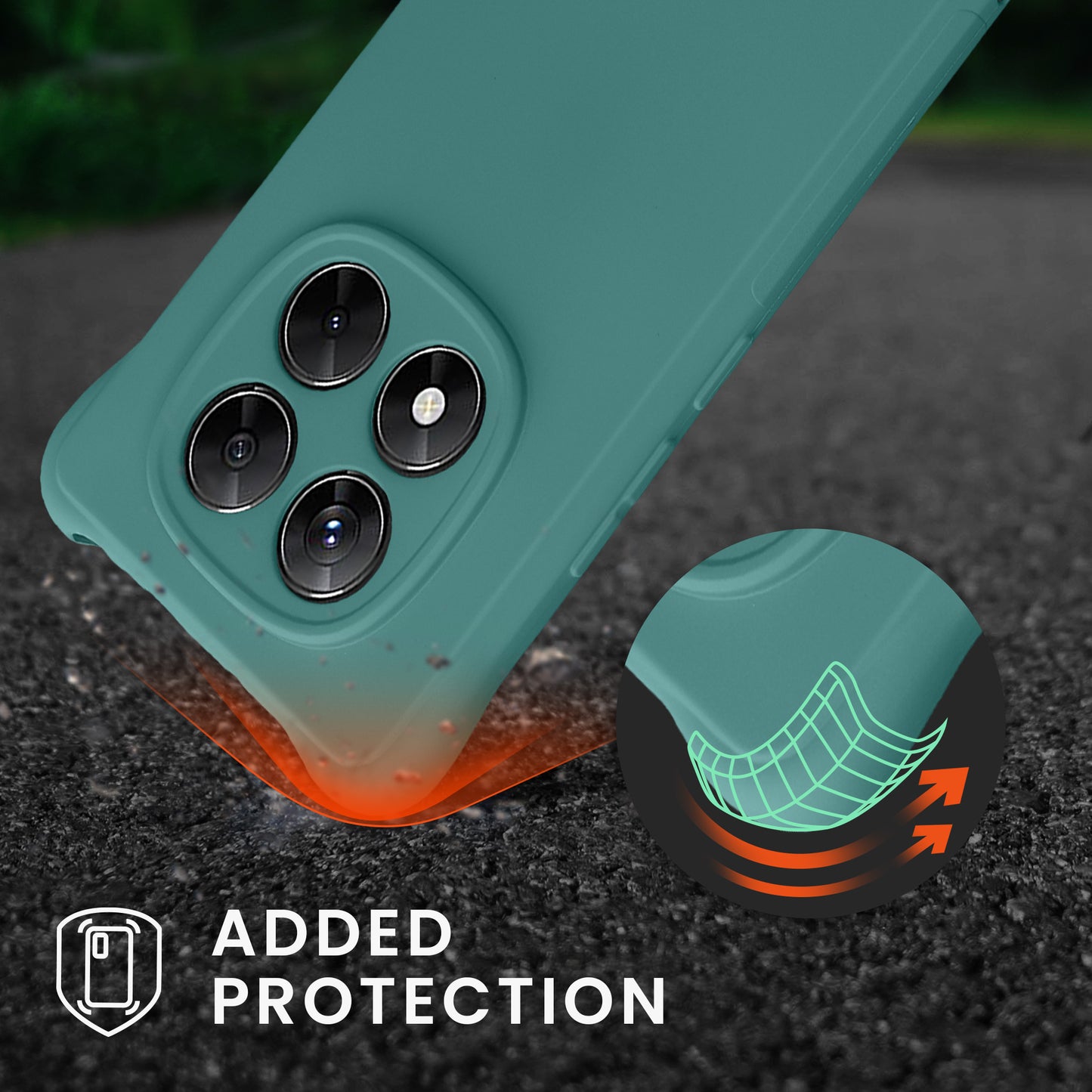 kwmobile Necklace Case compatible with Xiaomi Redmi Note 14 Pro 4G - Cover with Lanyard - Silicone Protective Case