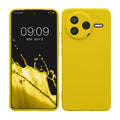kwmobile Handyhülle kompatibel mit Xiaomi Poco F7 Pro Hülle - Handy Case aus weichem Silikon in Strahlend Gelb Strahlend Gelb  