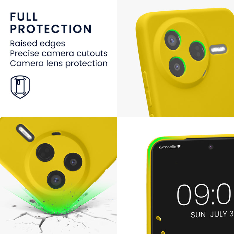 kwmobile Phone Case for Xiaomi Poco F7 Pro - Soft Silicone Case - Protective Cover