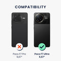 kwmobile Phone Case for Xiaomi Poco F7 Ultra - Soft Silicone Phone Cover - Protective Case