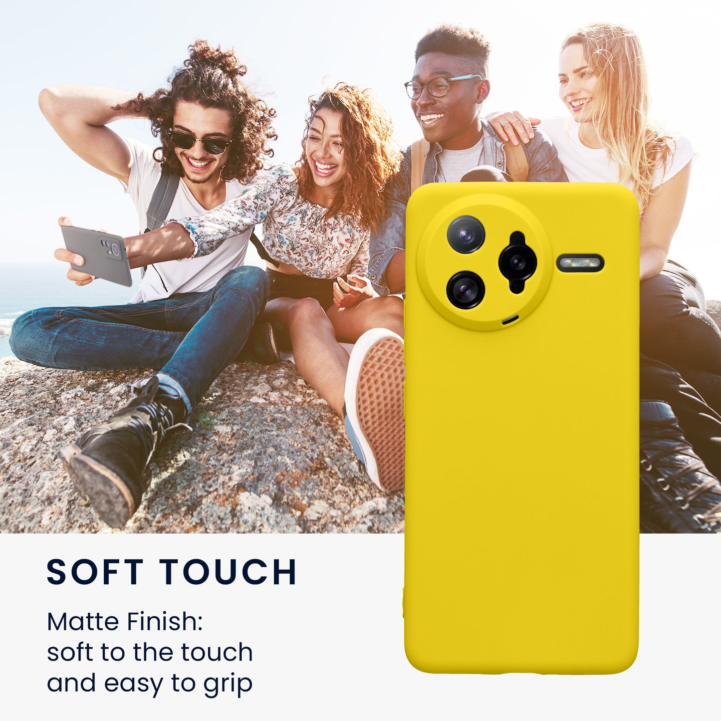 kwmobile Phone Case for Xiaomi Poco F7 Ultra - Soft Silicone Phone Cover - Protective Case
