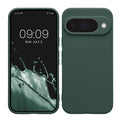 kwmobile Handyhülle kompatibel mit Google Pixel 10 Hülle - Handy Case aus weichem Silikon in Moosgrün Moosgrün  