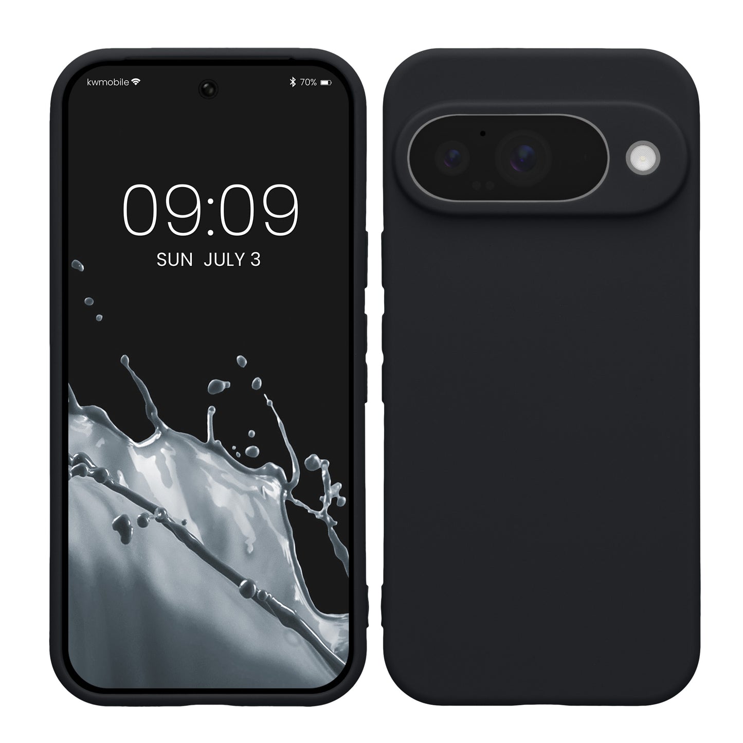 kwmobile Handyhülle kompatibel mit Google Pixel 10 Hülle - Handy Case aus weichem Silikon in Heidelbeerblau Heidelbeerblau  