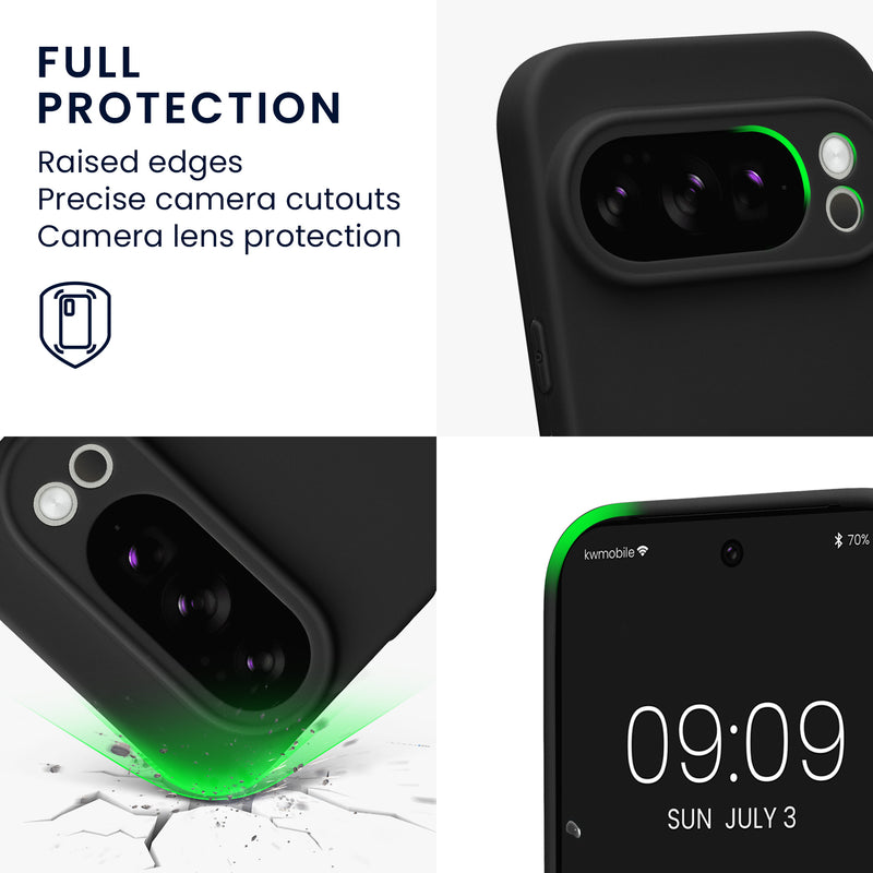 kwmobile Case for Google Pixel 10 Pro - Soft Cell Phone Silicone Case Protective Cover