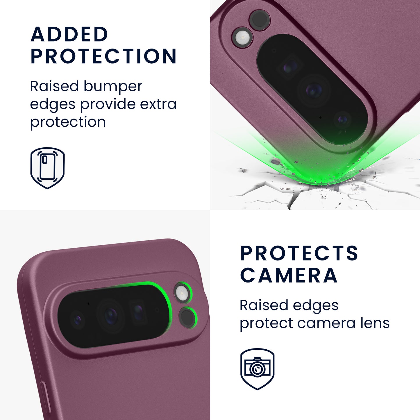 kwmobile Phone Case for Google Pixel 10 Pro XL Case Soft Silicone Protective Cover