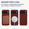 kwmobile Case compatible with Google Pixel 10 Pro XL - Magnetic Silicone Case compatible with MagSafe - Rubberized Cover