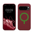 kwmobile Hülle kompatibel mit Google Pixel 10 / Pixel 10 Pro Hülle - magnetisches Silikon Case kompatibel mit MagSafe - Cover gummiert Bordeaux Violett Bordeaux Violett  