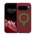 kwmobile Case Compatible with Google Pixel 10 / Pixel 10 Pro Case - Magnetic Silicone Case Compatible with MagSafe - Rubberized Cover