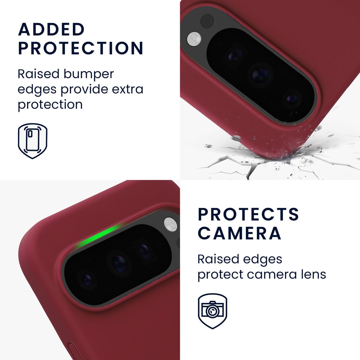 kwmobile Case Compatible with Google Pixel 10 / Pixel 10 Pro Case - Magnetic Silicone Case Compatible with MagSafe - Rubberized Cover