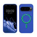 kwmobile Hülle kompatibel mit Google Pixel 10 / Pixel 10 Pro Hülle - magnetisches Silikon Case kompatibel mit MagSafe - Cover gummiert Baltik Blau Baltik Blau  