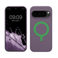kwmobile Hülle kompatibel mit Google Pixel 10 / Pixel 10 Pro Hülle - magnetisches Silikon Case kompatibel mit MagSafe - Cover gummiert Helle Iris Helle Iris  