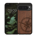 kwmobile Case Compatible with Google Pixel 10 Pro XL Case - Phone Cover - TPU Phone Case Compass Vintage