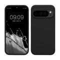 kwmobile Hülle kompatibel mit Google Pixel 10 / Pixel 10 Pro Hülle - Silikon Handy Case - Handyhülle weiche Oberfläche - kabelloses Laden - Schwarz Schwarz  