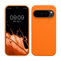 kwmobile Hülle kompatibel mit Google Pixel 10 / Pixel 10 Pro Hülle - Silikon Handy Case - Handyhülle weiche Oberfläche - kabelloses Laden - Fruity Orange Fruity Orange  