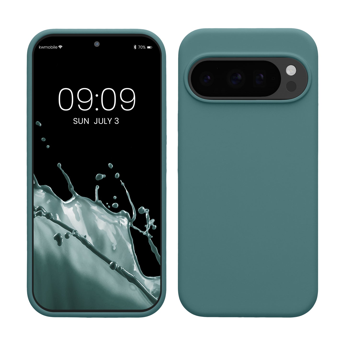 kwmobile Hülle kompatibel mit Google Pixel 10 / Pixel 10 Pro Hülle - Silikon Handy Case - Handyhülle weiche Oberfläche - kabelloses Laden - Antique Stone Antique Stone  