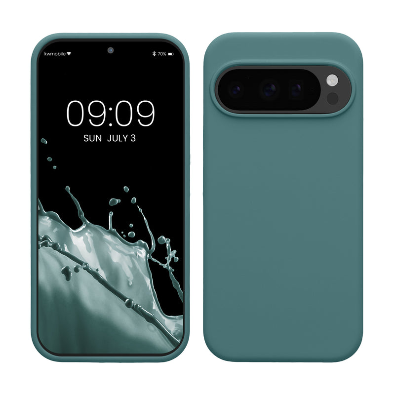kwmobile Hülle kompatibel mit Google Pixel 10 / Pixel 10 Pro Hülle - Silikon Handy Case - Handyhülle weiche Oberfläche - kabelloses Laden - Antique Stone Antique Stone  