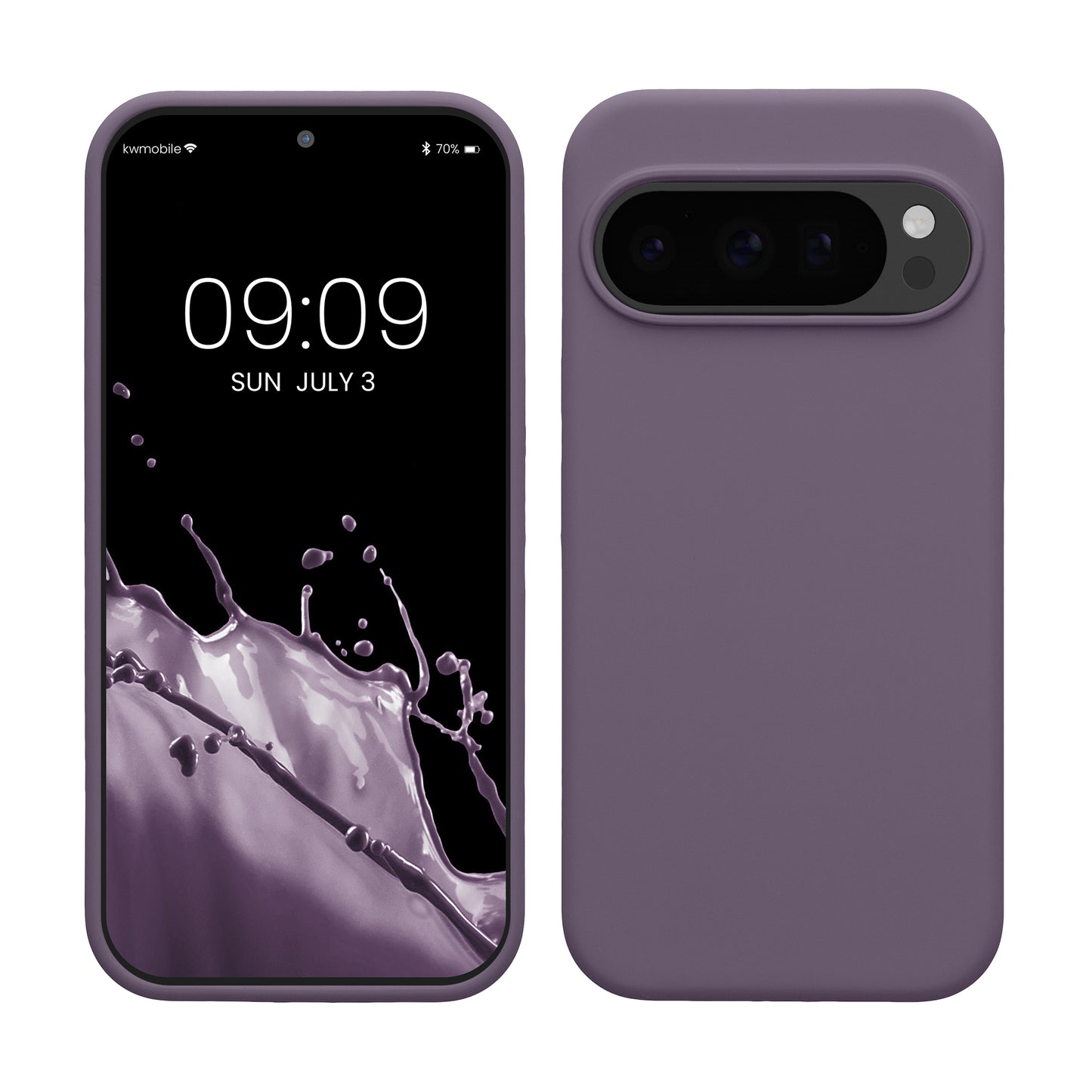 kwmobile Hülle kompatibel mit Google Pixel 10 / Pixel 10 Pro Hülle - Silikon Handy Case - Handyhülle weiche Oberfläche - kabelloses Laden - Helle Iris Helle Iris  