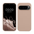 kwmobile Hülle kompatibel mit Google Pixel 10 / Pixel 10 Pro Hülle - Silikon Handy Case - Handyhülle weiche Oberfläche - kabelloses Laden - Coconut Swirl Coconut Swirl  