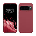 kwmobile Hülle kompatibel mit Google Pixel 10 / Pixel 10 Pro Hülle - Silikon Handy Case - Handyhülle weiche Oberfläche - kabelloses Laden - Dark Rose Dark Rose  