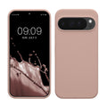 kwmobile Hülle kompatibel mit Google Pixel 10 Pro XL Hülle - Silikon Handy Case - Handyhülle weiche Oberfläche - kabelloses Laden - Altrosa matt Altrosa matt  