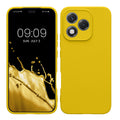 kwmobile Handyhülle kompatibel mit HONOR 400 Lite Hülle - Handy Case aus weichem Silikon in Strahlend Gelb Strahlend Gelb  