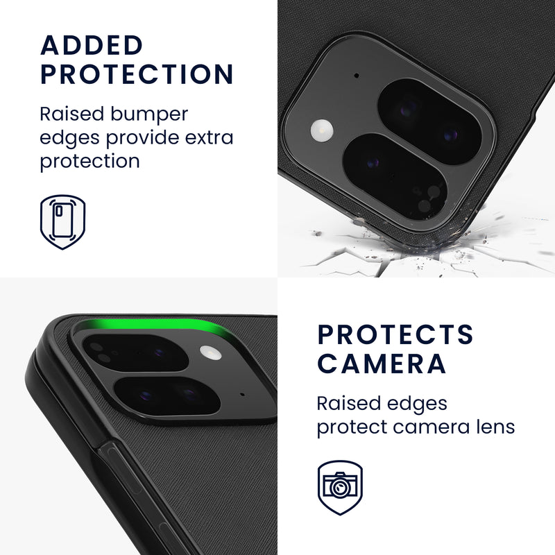 kwmobile Flip Hard Case Compatible with Google Pixel 10 Pro Fold - Case for Foldable Phone
