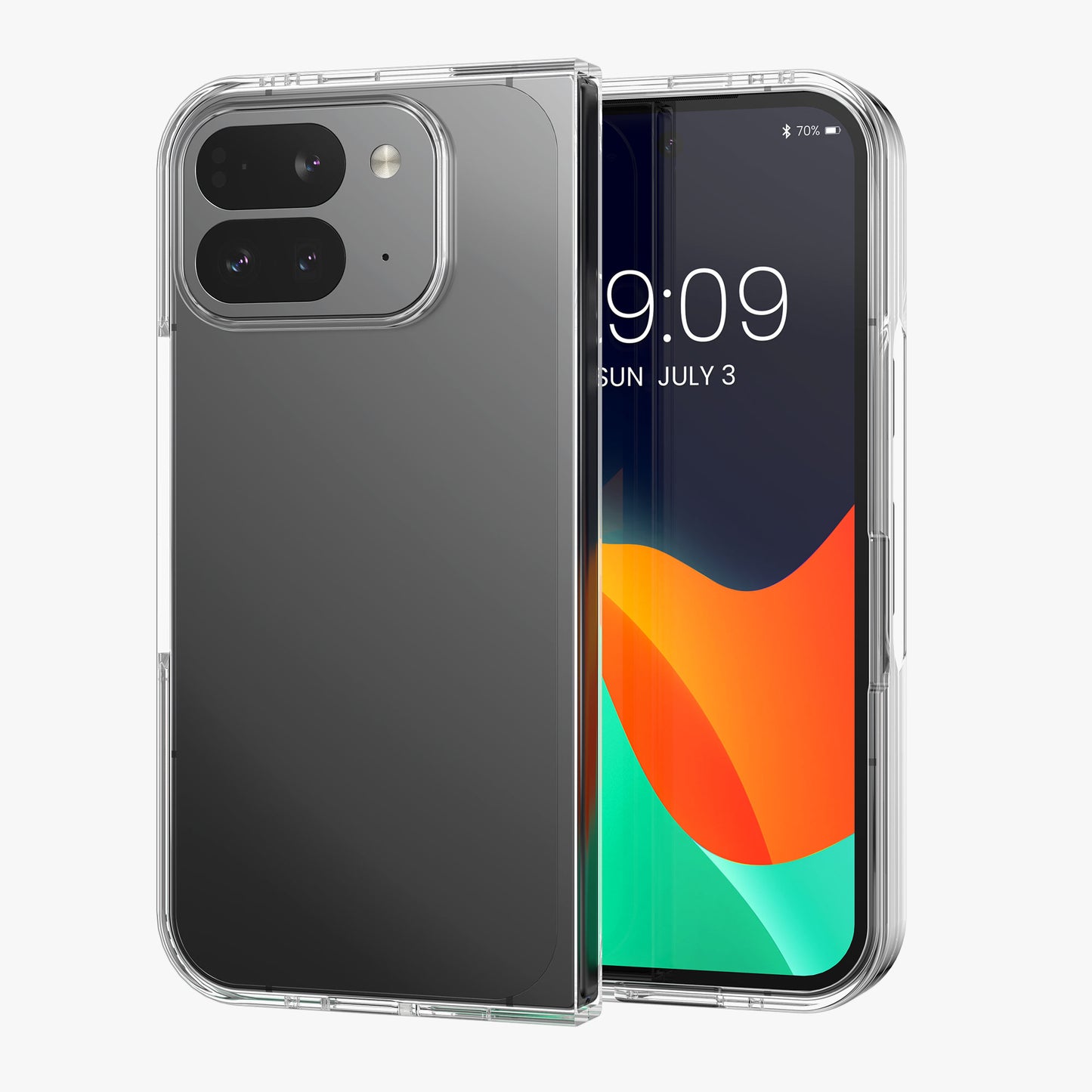 kwmobile Case Compatible with Google Pixel 10 Pro Fold Case Foldable Phone Case with Frame Robust Cover