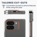 kwmobile Case Compatible with Google Pixel 10 Pro Fold Case Foldable Phone Case with Frame Robust Cover