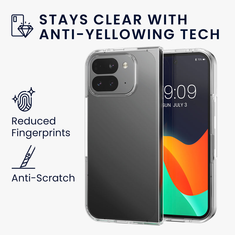 kwmobile Case Compatible with Google Pixel 10 Pro Fold Case Foldable Phone Case with Frame Robust Cover