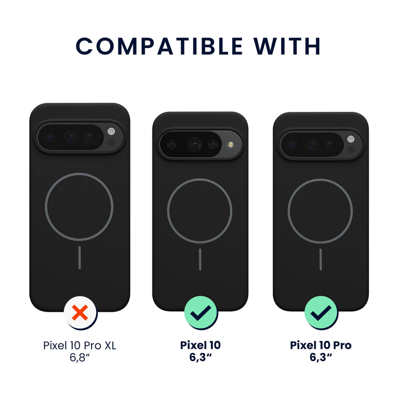kwmobile Silicone Case for Google Pixel 10 / Pixel 10 Pro - MagSafe Compatible