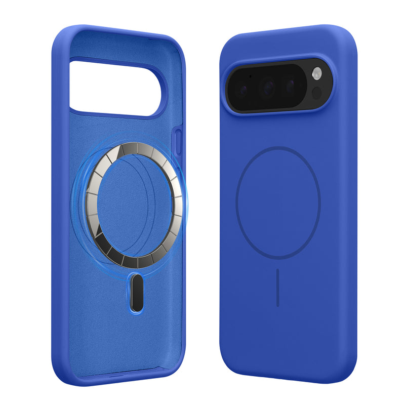 kwmobile Silikon Hülle für Google Pixel 10 / Pixel 10 Pro Handyhülle - Case Kompatibel mit MagSafe Baltik Blau Baltik Blau  