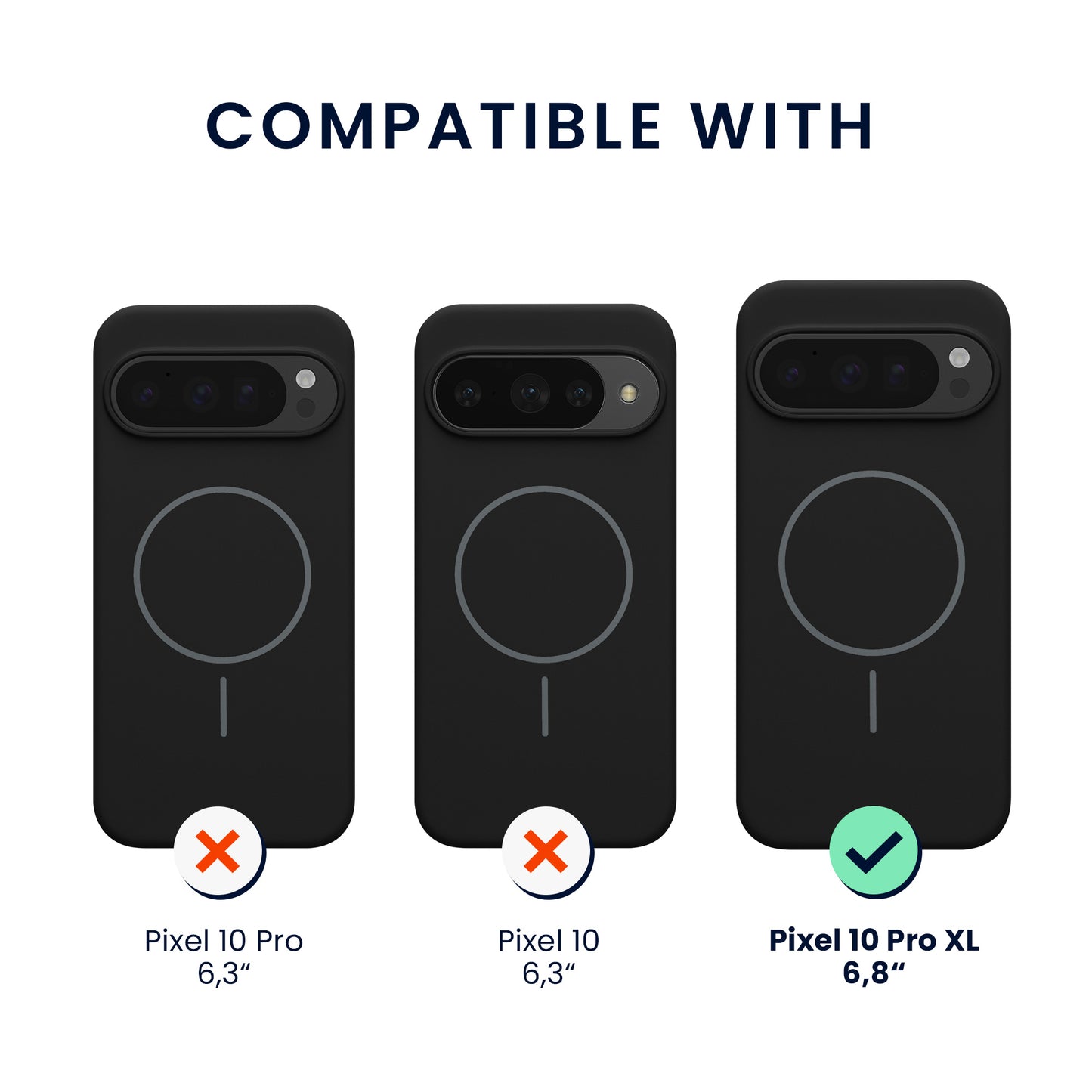 kwmobile Silicone Case for Google Pixel 10 Pro XL Phone Case - Case Compatible with MagSafe